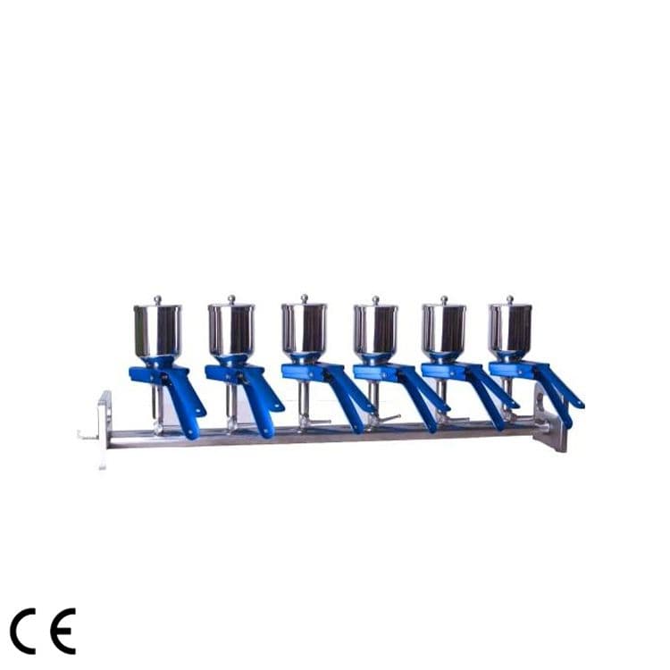Infitek 6-Branch Stainless Steel Vacuum Filtration Manifold MFA-6S MFA-6RS