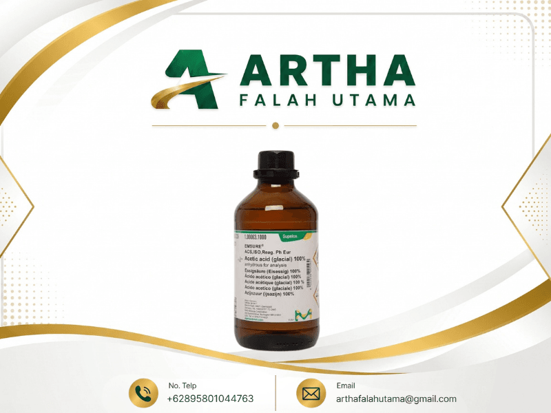 Botol Acetic acid glacial 100% EMSURE Merck 1.00063