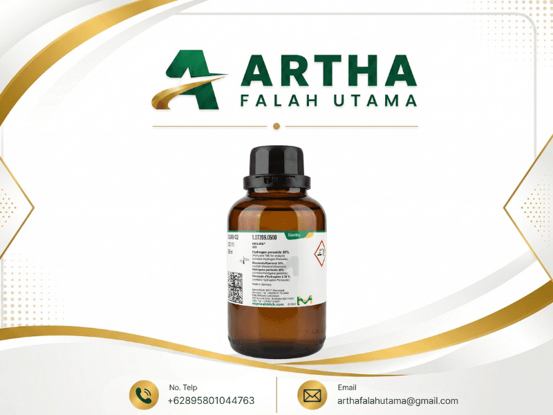 Botol Hydrogen peroxide 30% EMSURE Merck 1.07209