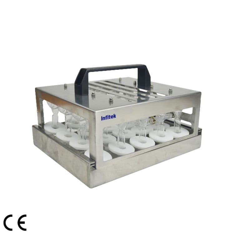 Infitek 20-Port PFA Waste Gas Collection Hood KJD-WGH-E20